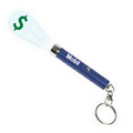 Light Up Keychain - Logo Projector - Blue